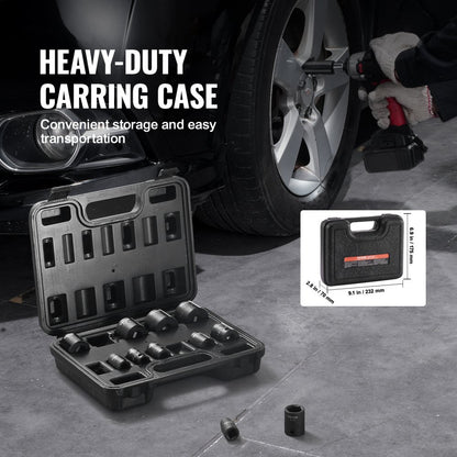 SX38SST1200 - 12-Piece Cr-Mo Impact Socket Set with Toolbox