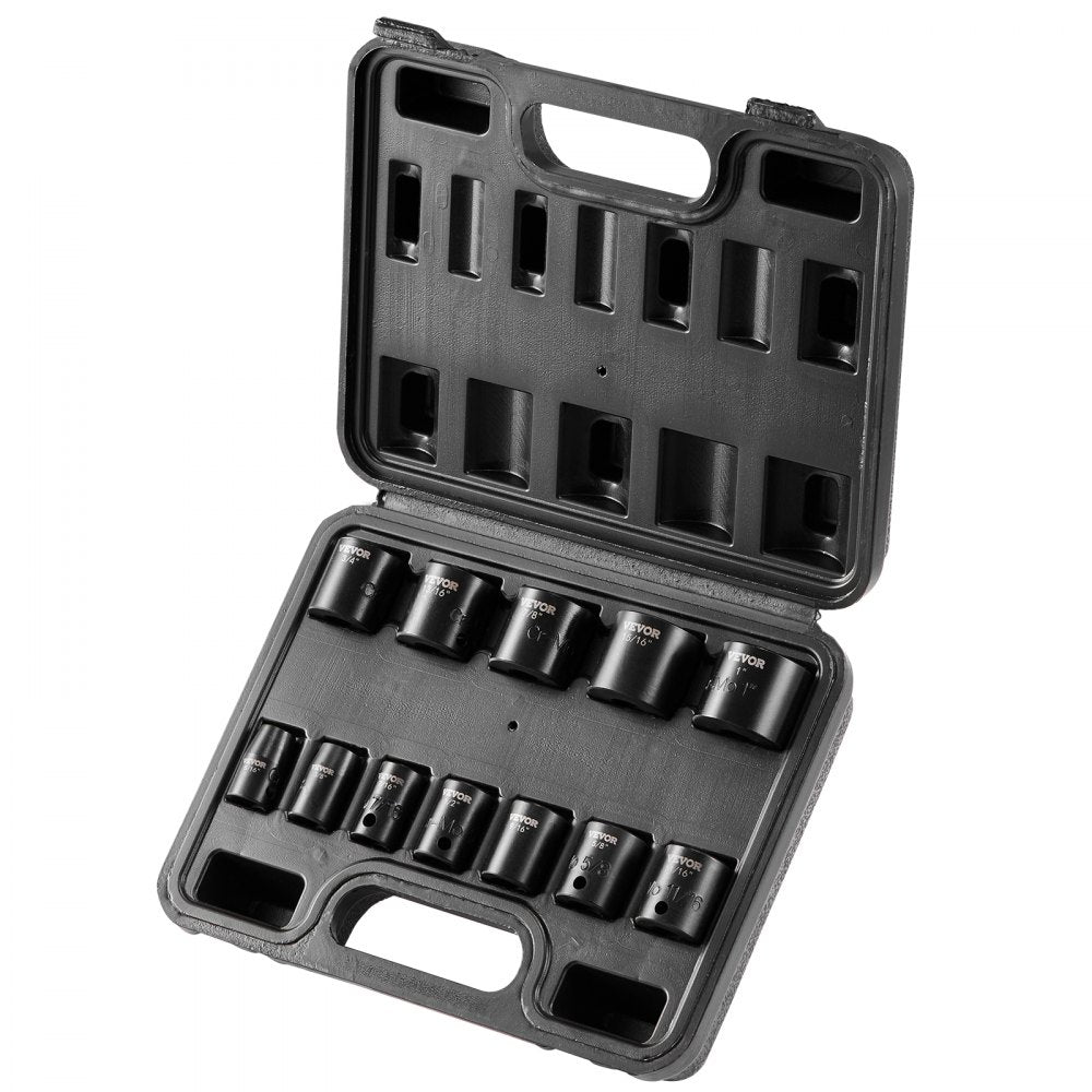 SX38SST1200 - 12-Piece Cr-Mo Impact Socket Set with Toolbox