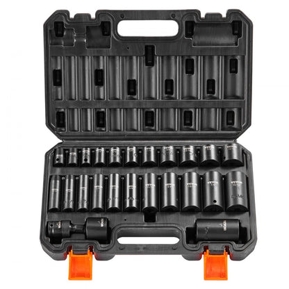SX38SSD2500 - 25-Piece 3/8" Drive Socket Set with Impact-Resistant Design