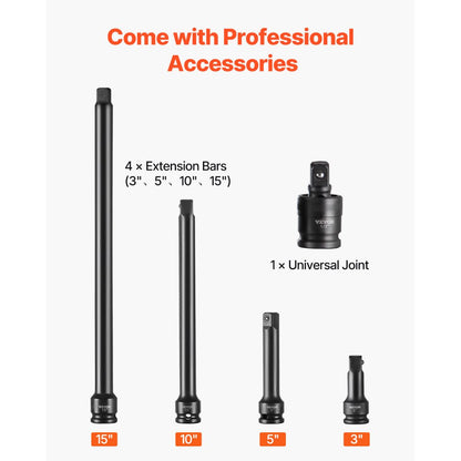 SX21D43000 - 43-Piece 1/2" Impact Socket Set with Storage Case