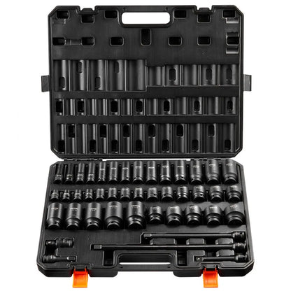 SX21D43000 - 43-Piece 1/2" Impact Socket Set with Storage Case