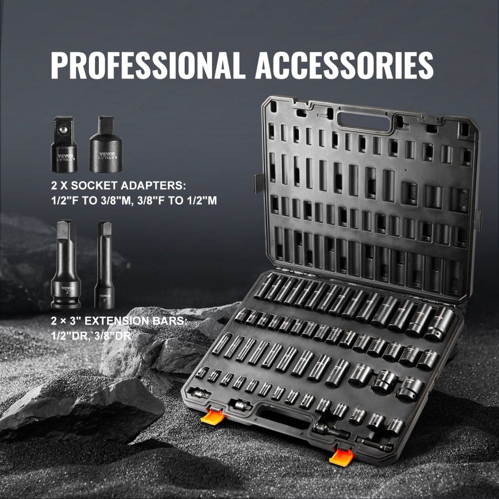 SX1238MSSD590 - 59pc Impact Socket Set for Electric & Ratchet Wrenches
