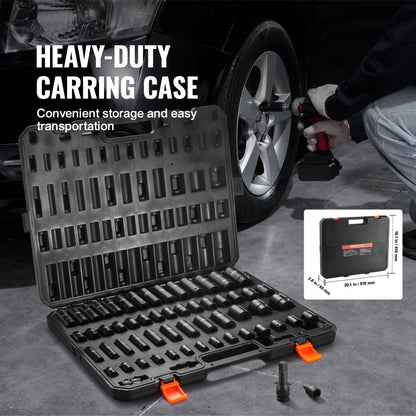 SX1238MSSD590 - 59pc Impact Socket Set for Electric & Ratchet Wrenches