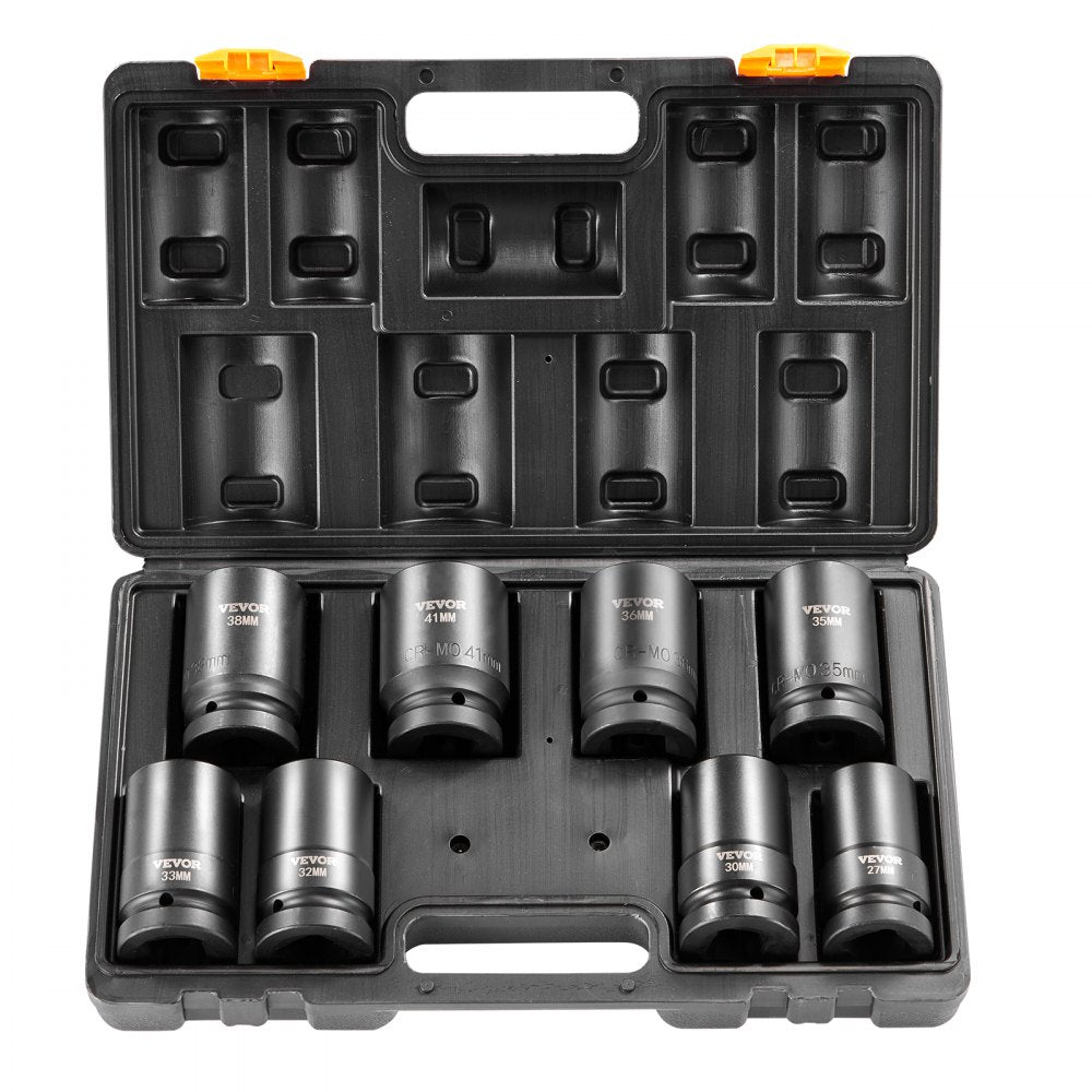 SX1D8000 - 8-Piece 1" VEVOR Impact Socket Set with Durable Case