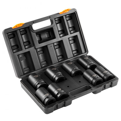SX1D8000 - 8-Piece 1" VEVOR Impact Socket Set with Durable Case