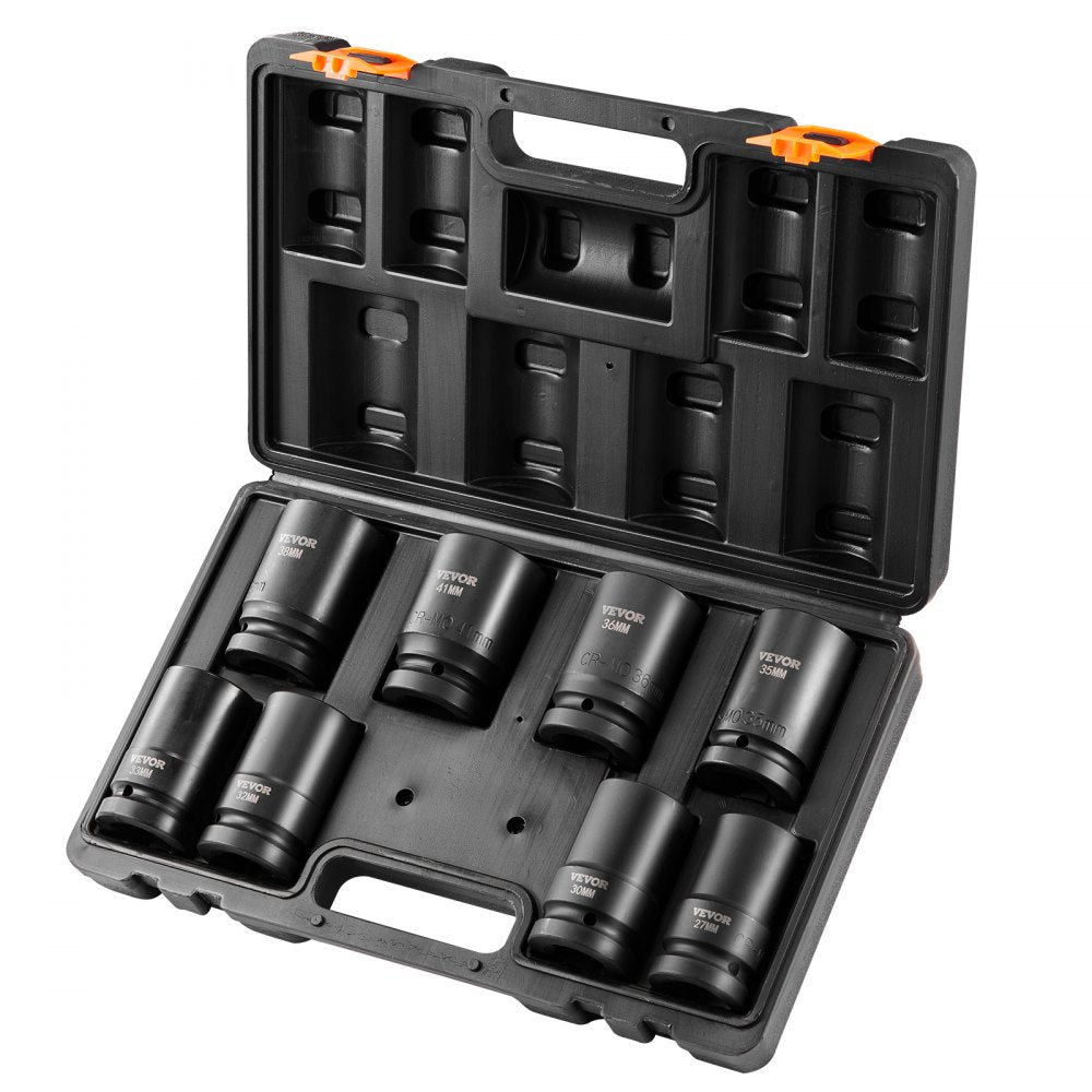 SX1D8000 - 8-Piece 1" VEVOR Impact Socket Set with Durable Case