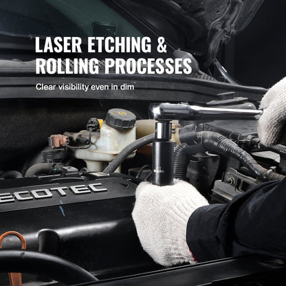 SX38SD11000 - Durable 11pc VEVOR Impact Socket Set for Automotive Repairs