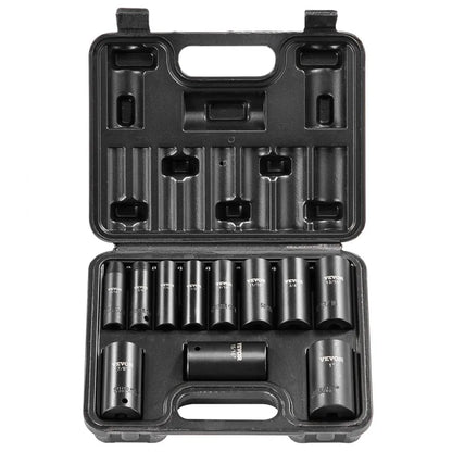 SX38SD11000 - Durable 11pc VEVOR Impact Socket Set for Automotive Repairs