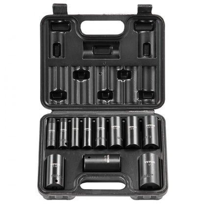 SX38SD11000 - Durable 11pc VEVOR Impact Socket Set for Automotive Repairs