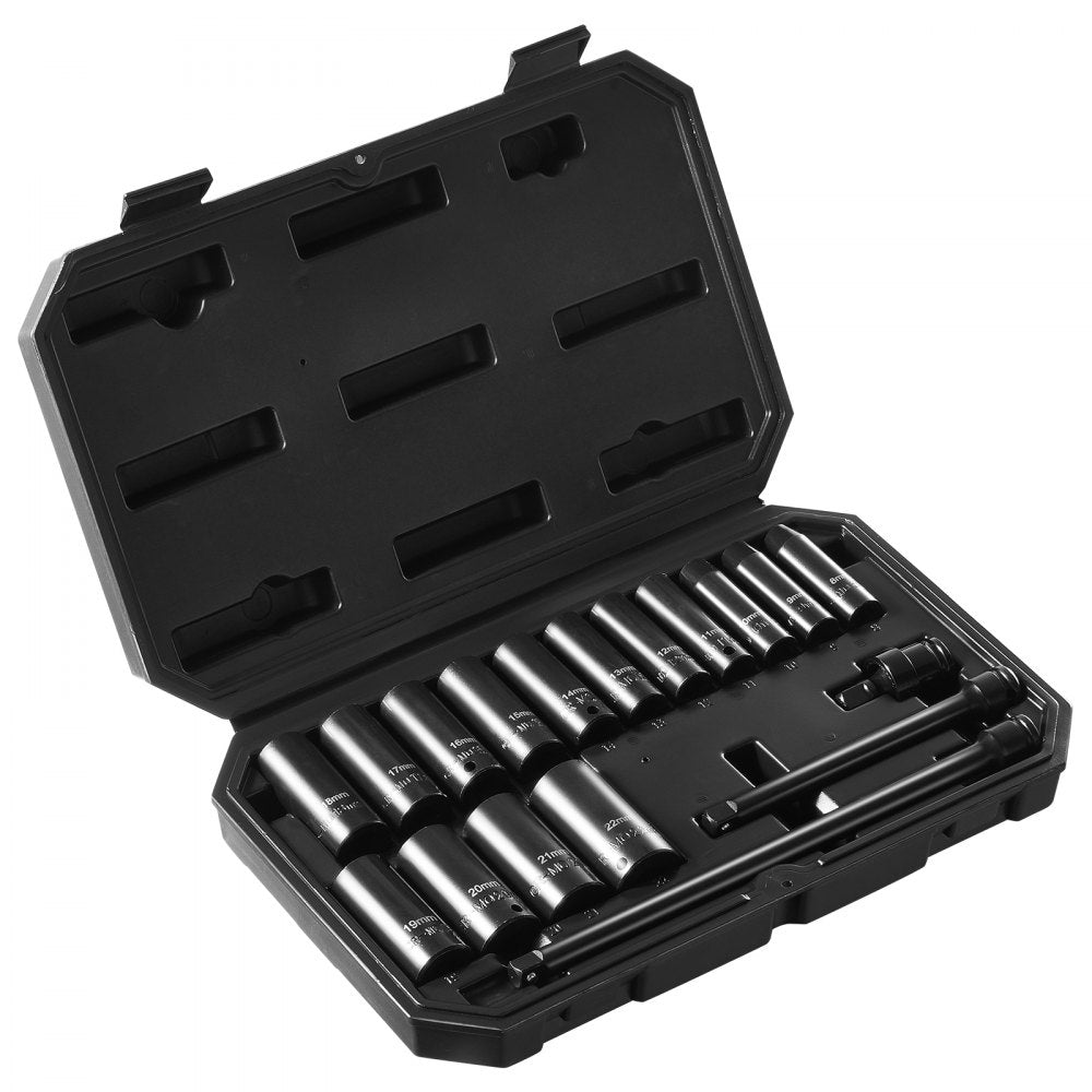 XL3066 - 18-Piece Impact Socket Set in Durable Case for Automotive Repairs