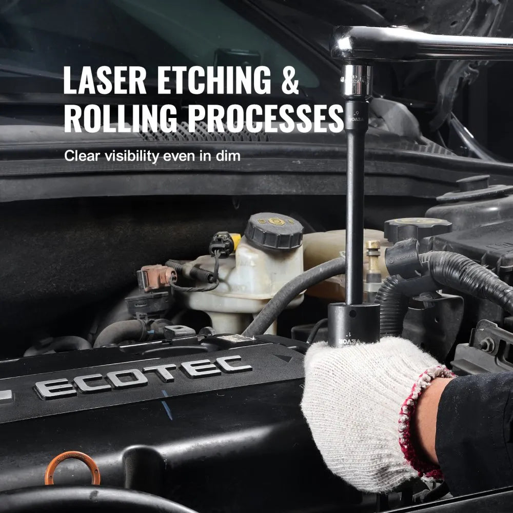 SX38DST2900 - 29pc 3/8in VEVOR Impact Socket Set with Durable Case