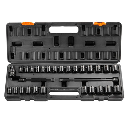 SX38DST2900 - 29pc 3/8in VEVOR Impact Socket Set with Durable Case