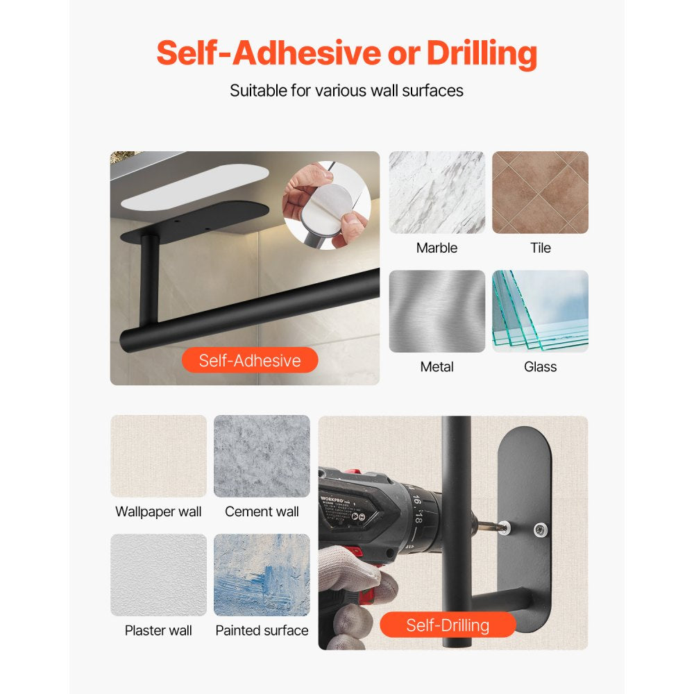 813056 - Stainless Steel Under Cabinet Paper Towel Holder for Easy Cleanup