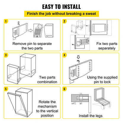 VV-CJ-ZFCJ - Heavy-Duty Wall Bed Mechanism for King/Queen Beds