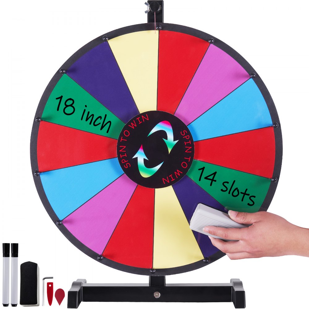 UPZP-18SE - 18" Customizable Spinning Prize Wheel for Events