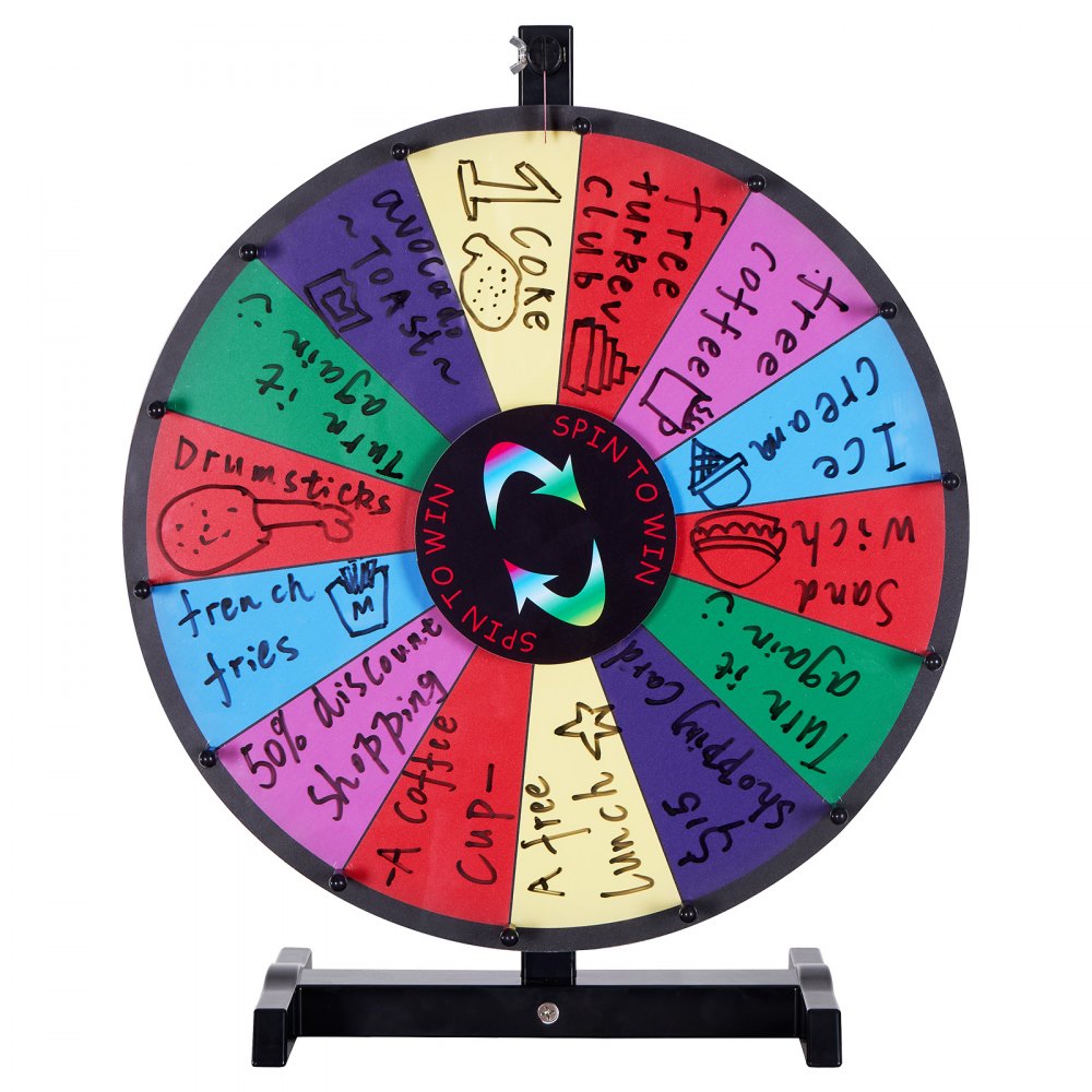 UPZP-18SE - 18" Customizable Spinning Prize Wheel for Events