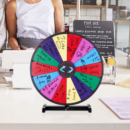 UPZP-24SE - 24" Colorful Spinning Prize Wheel with Customizable Slots