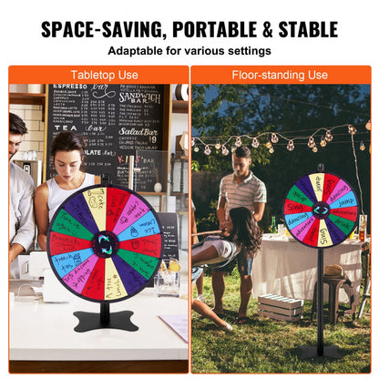 UPZP-24LY - 24" Customizable Spinning Prize Wheel for Events
