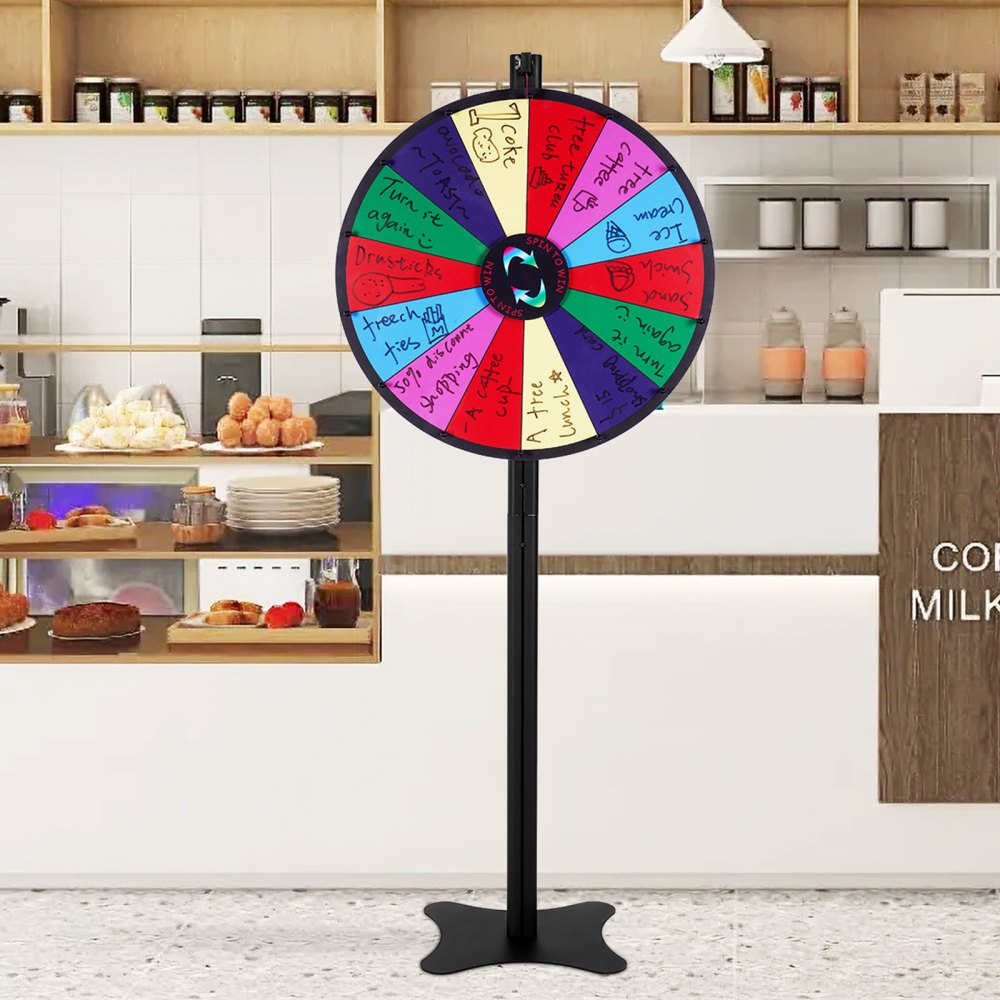 UPZP-24LY - 24" Customizable Spinning Prize Wheel for Events