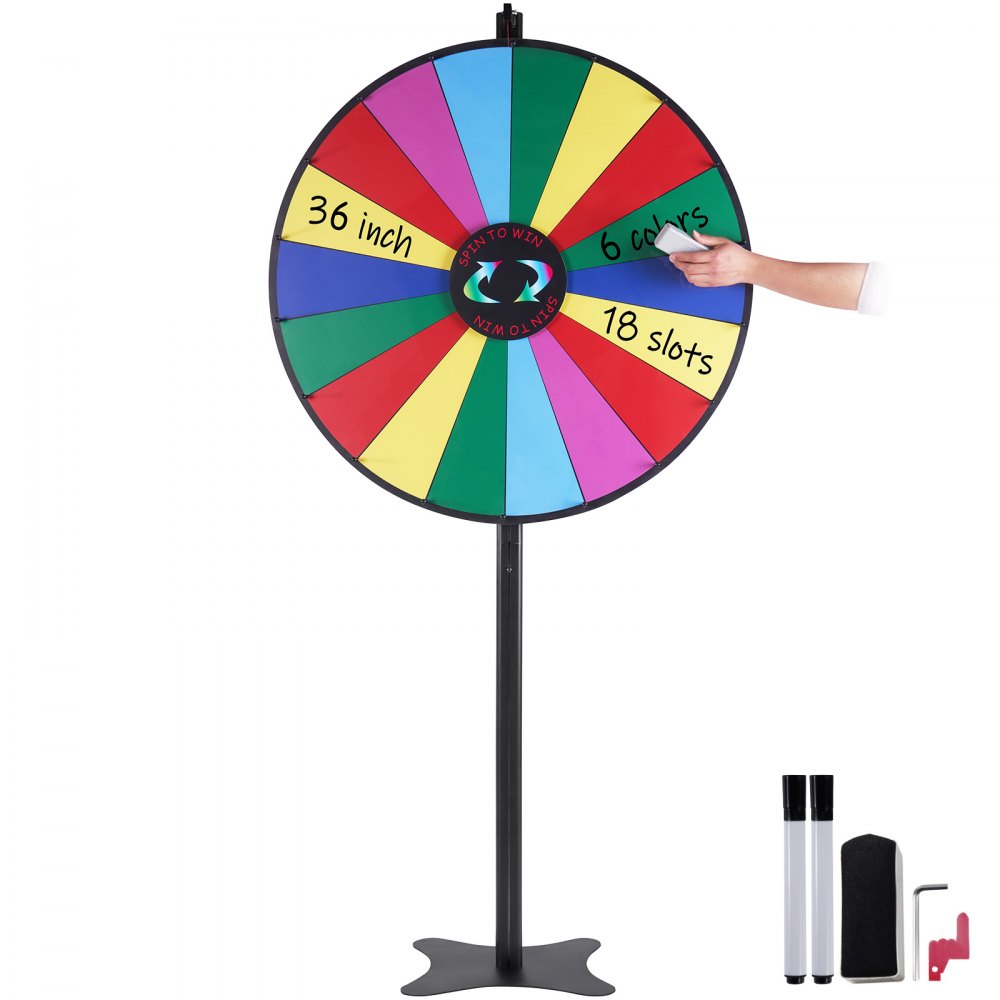 UPZP-36LY - 36" Customizable Spinning Prize Wheel for Events