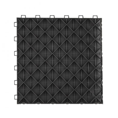 JQ-3025BK - Durable 12x12 Interlocking Garage Tiles for Easy Installation