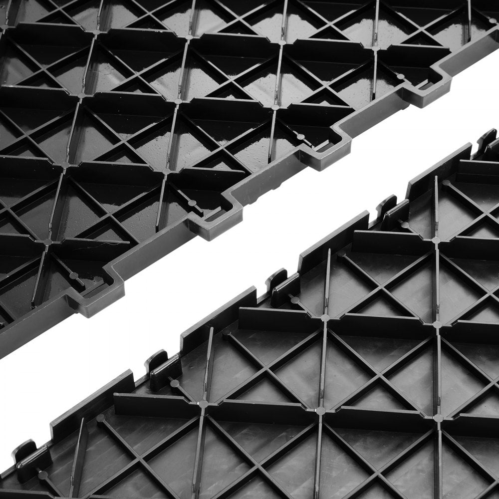 JQ-3050BK - Non-Slip Interlocking Garage Tiles for Easy DIY Installation