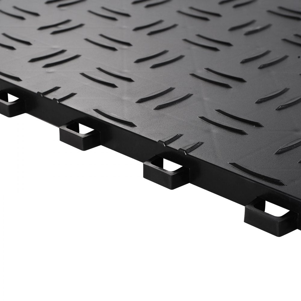 JQ-3050BK - Non-Slip Interlocking Garage Tiles for Easy DIY Installation