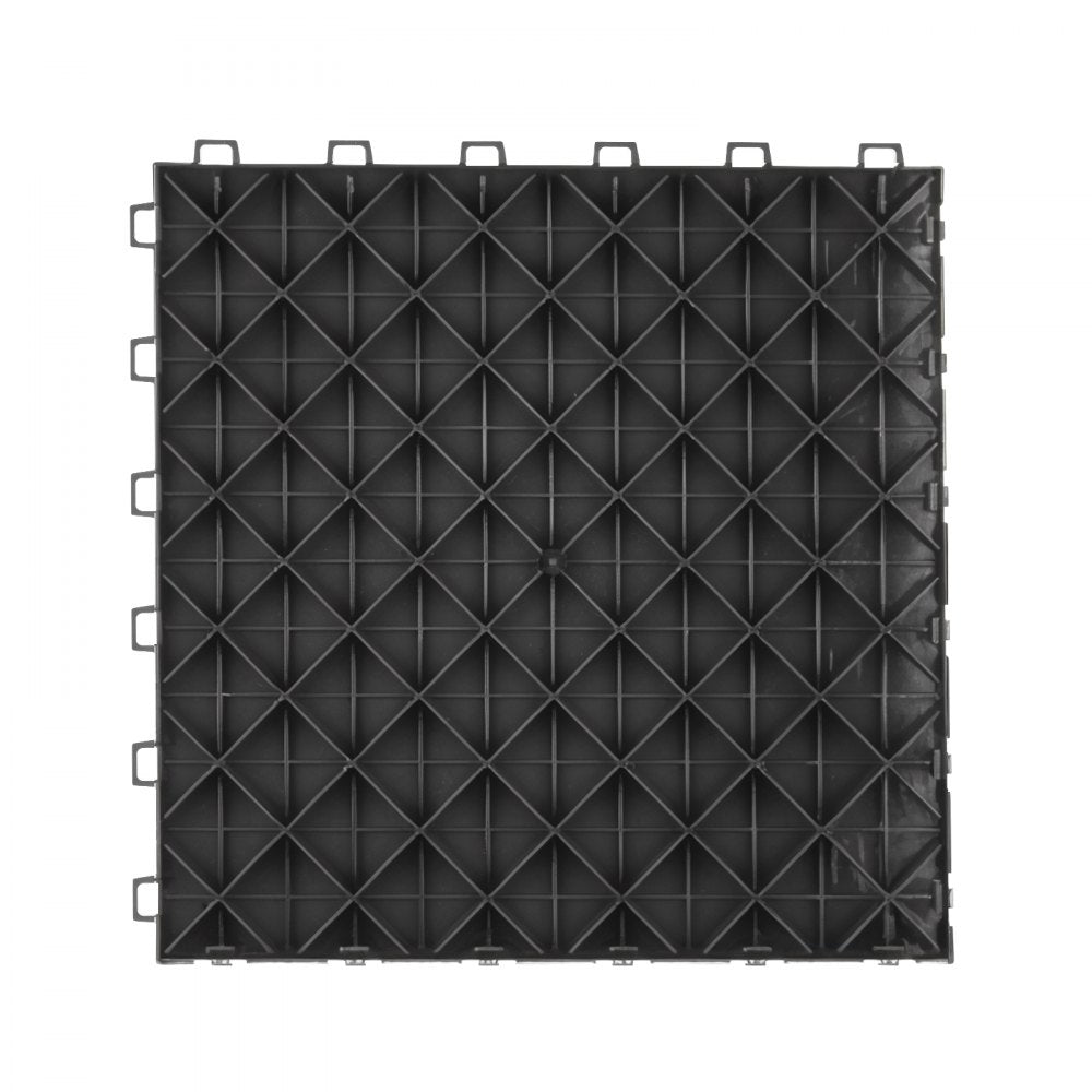 JQ-3050BK - Non-Slip Interlocking Garage Tiles for Easy DIY Installation