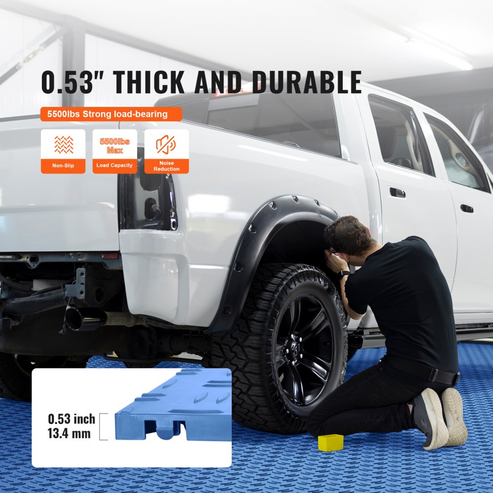 JQ-3050BU - Durable 12" Interlocking Garage Tiles for Ultimate Floor Protection