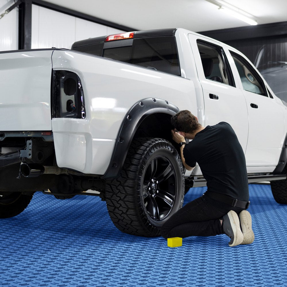 JQ-3050BU - Durable 12" Interlocking Garage Tiles for Ultimate Floor Protection