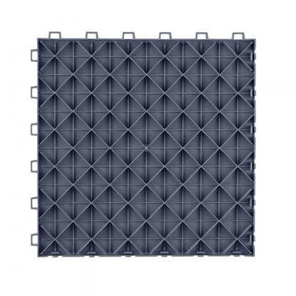 JQ-3025SMH - Durable 12" Interlocking Garage Tiles with 3D Diamond Pattern