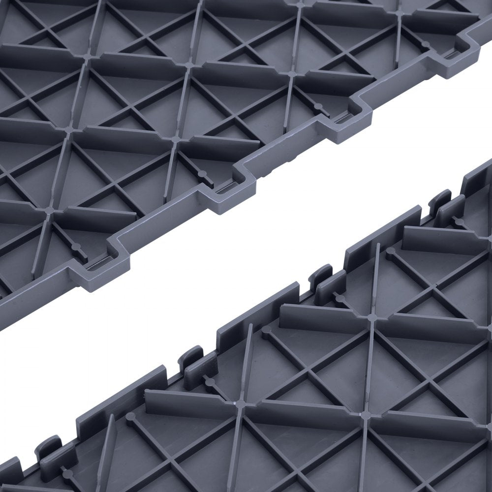 JQ-3025SMH - Durable 12" Interlocking Garage Tiles with 3D Diamond Pattern