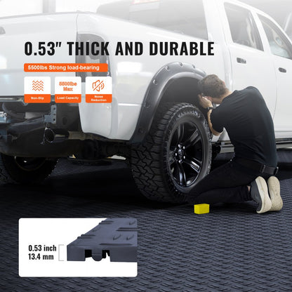 JQ-3050SMH - Durable 12" Interlocking Garage Tiles, Non-Slip & Easy Install