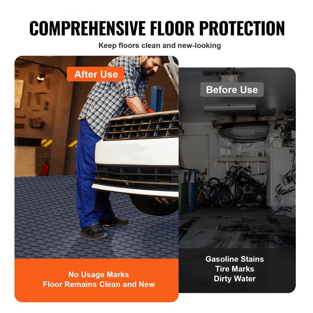 JQ-3050SMH - Durable 12" Interlocking Garage Tiles, Non-Slip & Easy Install