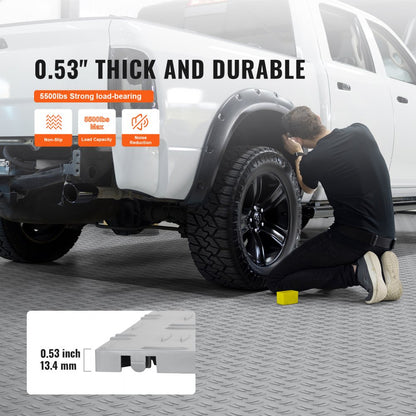 JQ-3025SL - Durable 12"x12" Interlocking Garage Tiles for Easy Installation
