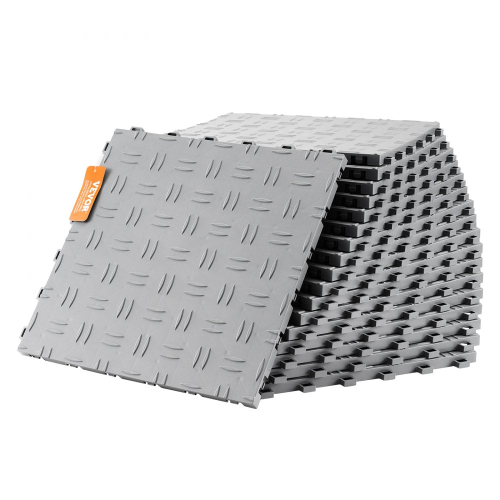 JQ-3025SL - Durable 12"x12" Interlocking Garage Tiles for Easy Installation