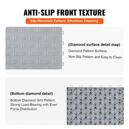 JQ-3050SL - 12” Interlocking Garage Tiles - Durable, Non-Slip Design