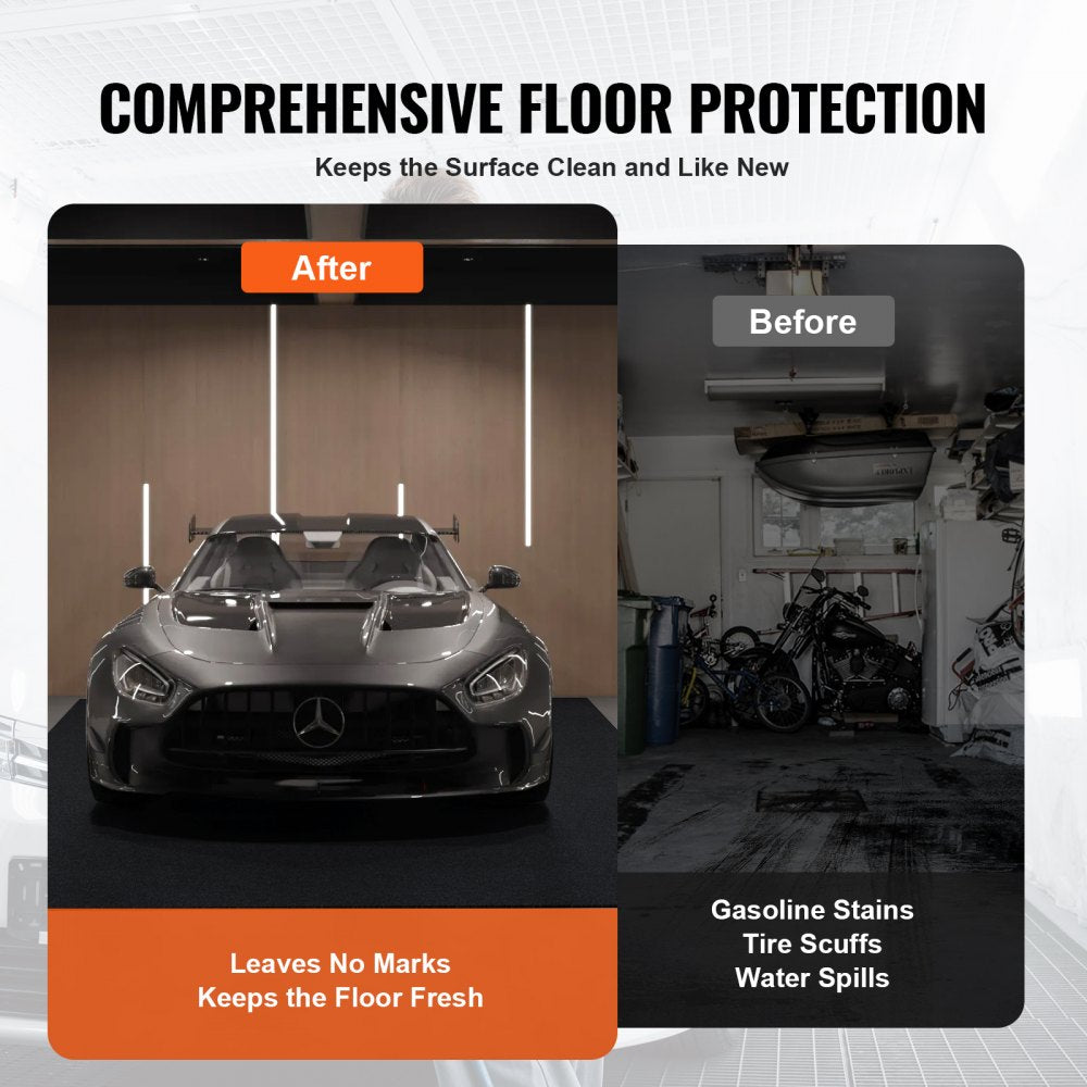 GM-03 - Heavy-Duty Waterproof Garage Mat for SUVs, Non-Slip Design