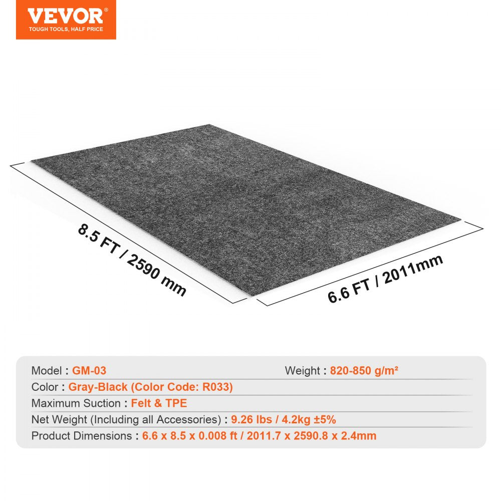 GM-03 - Heavy-Duty Waterproof Garage Mat for SUVs, Non-Slip Design