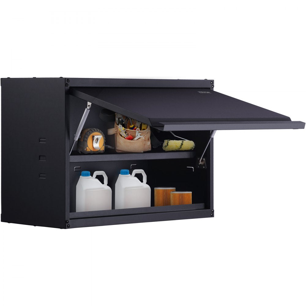 010509715893 - Wall-Mounted Metal Storage Cabinet with 120lbs Per Shelf Capacity