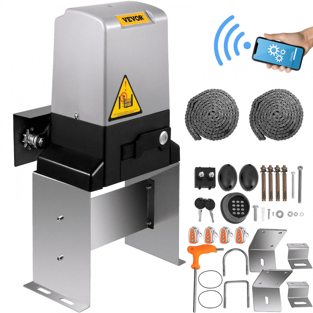 010981102599 - Heavy-Duty 3300 lbs Automatic Sliding Gate Opener