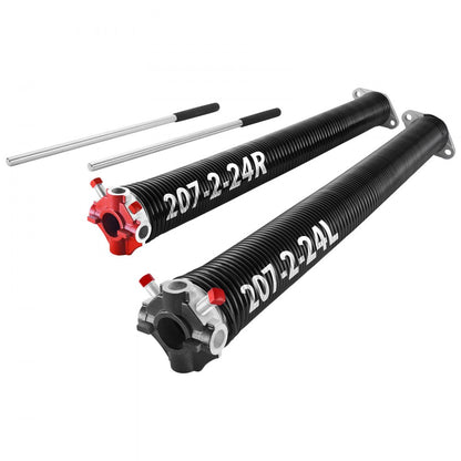 207-2-24 - High Carbon Steel Garage Door Torsion Springs, 0.207 x 2 x 24 Inch