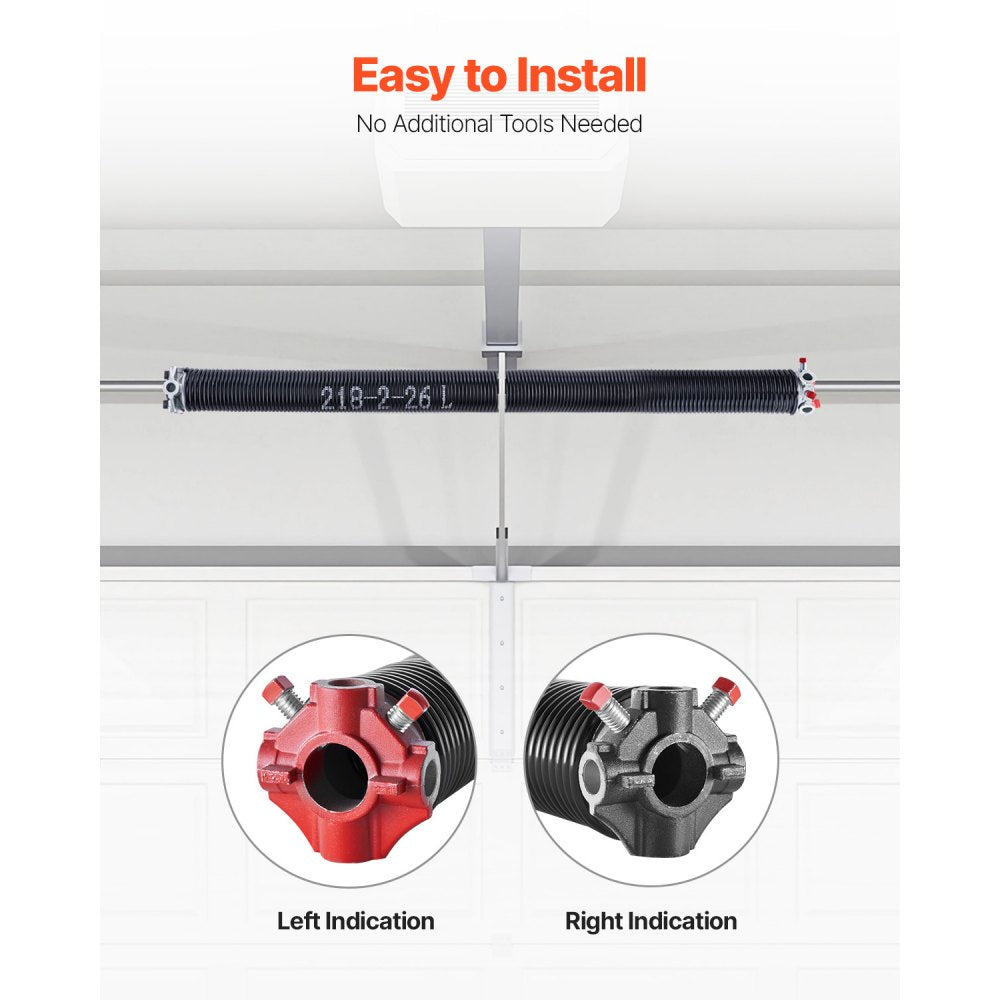 218-2-26 - Durable 26" Torsion Springs Set with High Carbon Steel Construction
