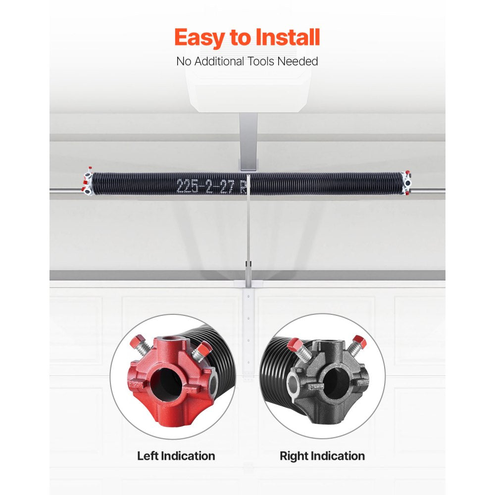 225-2-27 - Durable 0.225 x 2 x 27 inch Torsion Springs for Garage Doors
