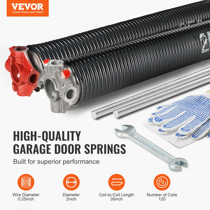 GZ-30 - Durable 30" Torsion Springs with Electrophoresis Coating
