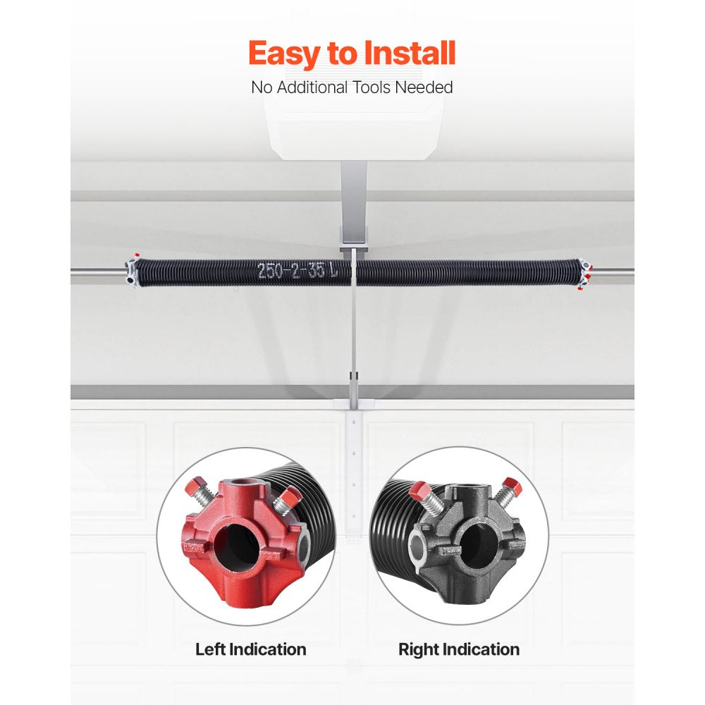 250-2-35 - High Carbon Steel Garage Door Springs 0.250 x 2 x 35 inch