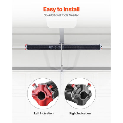 250-2-31 - Durable Torsion Springs, 0.25 x 2 x 31 Inch, High Carbon Steel