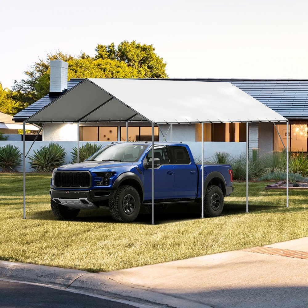 SXYQCPBBW10X20 - 10x20 ft Heavy-Duty Waterproof Canopy Cover for Carport