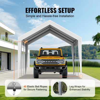 SXYQCPBB10X20 - 10x20 ft Heavy-Duty Waterproof Carport Canopy Cover