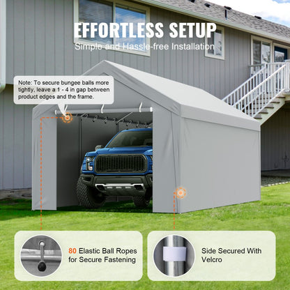 SXYQCPBHDC10X20 - 10x20 ft Heavy-Duty Canopy Cover for Carports